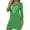 Green, variant on Bovxnpu Nightgowns for Women 3/4 Sleeve Sleepshirt Loungewear Heart Print 3/4 Sleeve Crew Neck Loose Nightgown Sleepwear