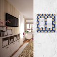 thumbnail image 5 of Yayeee Rocker Switch Wall Plate 1-Gang 4.6"x2.9" Home Decorative Outlet Cover, Elegant Daisy Pattern, 5 of 6
