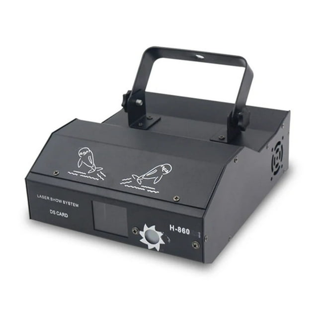 DJ Light 3D Dolphin Effect RGB Line Beam Scan Flower Animal Coartoon Disco Light For Party Holiday Wedding Night Club ,Easy to Use