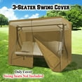 thumbnail image 3 of Sunrise Umbrella 68' x 51' x 67' Beige Outdoor Swing Furniture Cover, 3 of 8