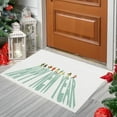 thumbnail image 5 of KOYPTL White Christmas Welcome Front Door Mat-24 x 16 Inch,Non Skid Cushioned Door Carpet,Washable Dirtproof Comfort Standing Rug for Winter Holiday Decor Kitchen Home Porch Entrance Floor Outdoor, 5 of 6