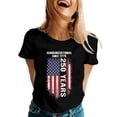 thumbnail image 3 of ibiyuan 250 Anniversary Usa Shirt Women T Shirts Pack Round Neck 250 Anniversary Usa Flag Casual Short Sleeve Independence Day Womens Shirts Womens Tops, 3 of 5