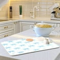 thumbnail image 6 of Blue Bow Ribbon Dish Drying Mat for Kitchen Countertop 16x18 Bowknot White Coquette Pattern Small Drying Mat Reusable Quick Dry Dish Sink Mats Easy Clean Decorative Essentials, 6 of 7