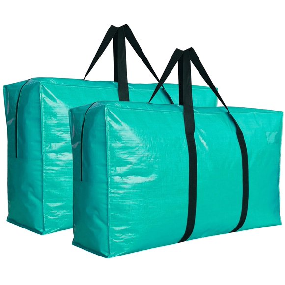 Bolsas de almacenamiento HaoHakka extra grandes, color turquesa, XXL, paquete de 2