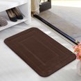 thumbnail image 6 of Hgallory Polyester Thick Water Absorbing Floor Mats for Bedroom Living Room, Solid Color Non-Slip Floor Rugs for Entrance Sofa side, Home Decor Welcome Doormat, 16"x24", 1 Pack, Brown, Rectangle, 6 of 7