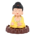 thumbnail image 1 of Solar Powered Nodding Buddha Statue, Energy Saving Auto Nodding Monk Figurine for Luck Wealth, 1 of 8