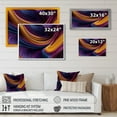 thumbnail image 4 of DESIGN ART Designart "Purple Yellow Dancing Colors I" Modern Waves Canvas Art Print 32 in. wide x 24 in. high, 4 of 5