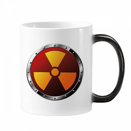 

Logo Radioactive Substances Warning Mug Changing Color Cup Morphing Heat Sensitive 12oz