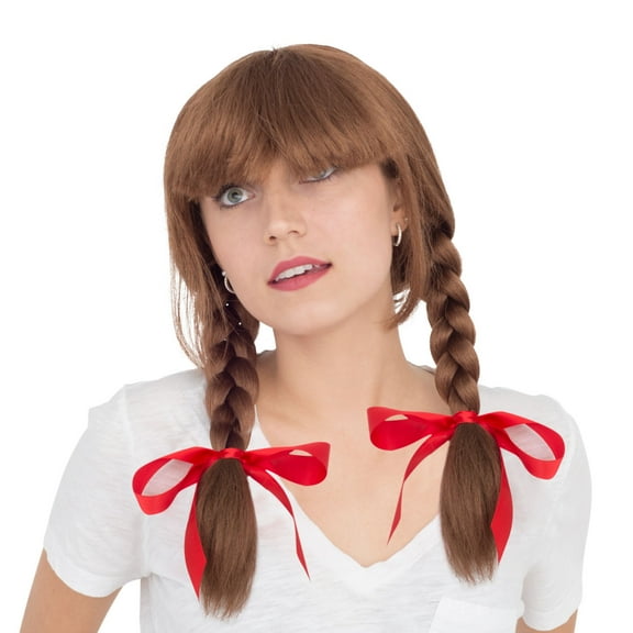 Adult Deluxe Annabell Doll Cosplay Costume Accessory Wig