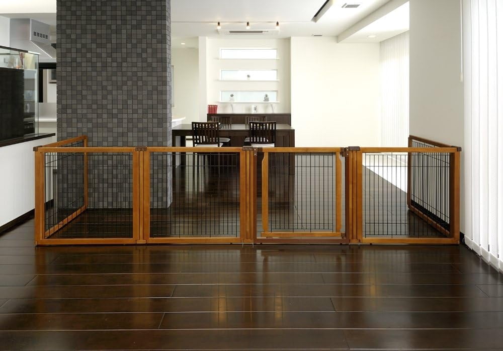 Richell 31.50"H Convertible Elite Dog Gate, Autumn Matte