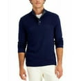 thumbnail image 3 of Club Room Mens Cotton Button Mock Turtleneck Sweater, 3 of 3