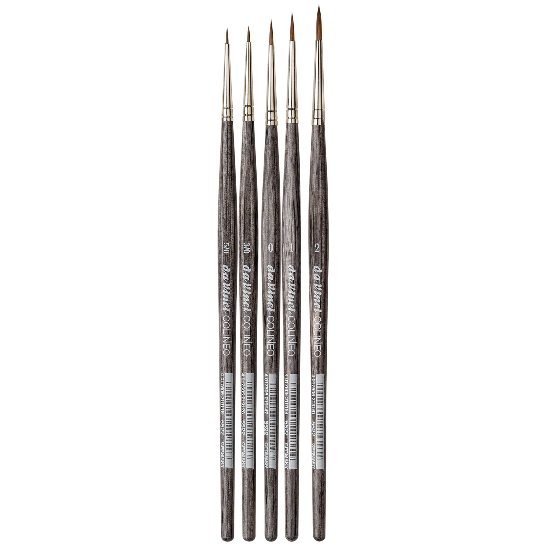 da Vinci COLINEO Synthetic Red Sable, Details & Miniatures, 5 Brush Set