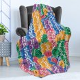 thumbnail image 4 of Casino Soft Flannel Fleece Throw Blanket, Stacks of Colored Casino Chips Betting Luck Leisure Repetition Illustration Print, Cozy Plush for Indoor and Outdoor Use, 50" x 70", Multicolor, by Ambesonne, 4 of 5