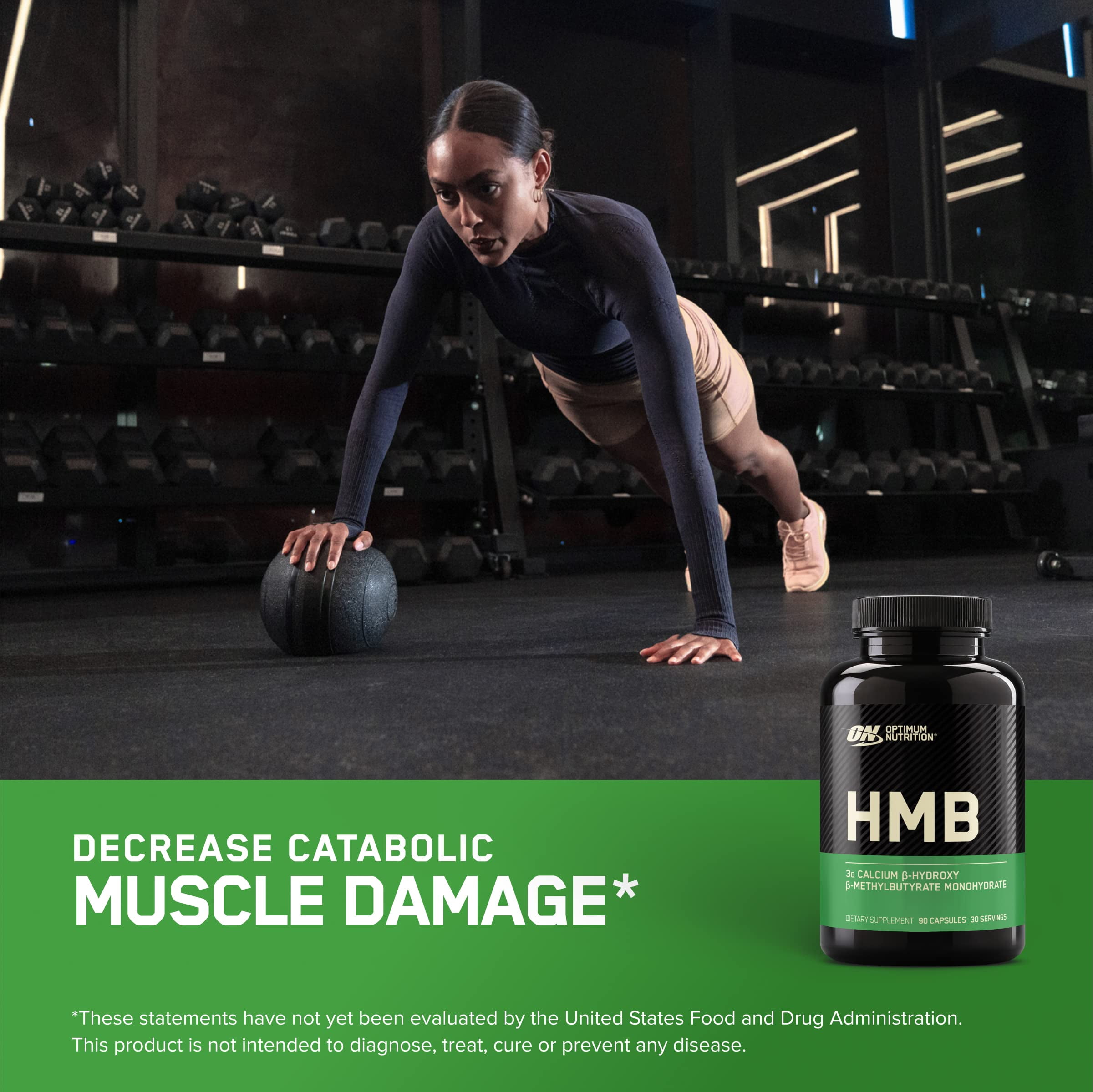 Optimum Nutrition HMB 1000mg Supplement, 90 Capsules for