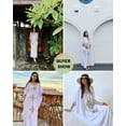 thumbnail image 6 of Edolyns White Kaftan Cover ups For Women Plus Size Caftan Dresses Bathing Suit Coverups Beach Robe, 6 of 9