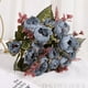 thumbnail image 1 of Nvzi 3 paquetes de flores artificiales Penoy, flores de imitación, ramo de hortensias de seda, boda vintage (azul), 1 of 4
