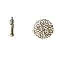 thumbnail image 1 of Figura africana de escritorio, estatua de dama tribal, escultura de metal para colgar en la pared, pieza de arte de resina y hierro, adecuada para reg, 1 of 8
