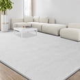 thumbnail image 3 of Large Area Rugs For Living Room Bedroom  6x9 Feet White Rug Minimalist Modern Shag Soft Thick Comfy Memory Foam Indoor Carpet Non-slip Washable Dorm Home Decor, 3 of 8