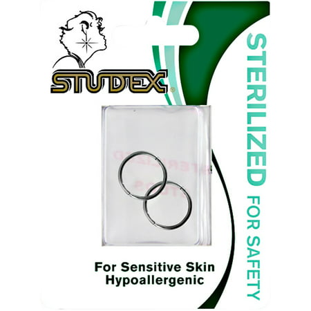 Stainless Steel 5/16 Inch Hoop Piercing Earrings, Designed for sensitive ears By Studex
