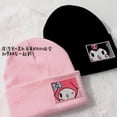 thumbnail image 3 of Gorro de punto Cinnamoroll Sanrio para mujer, gorro de invierno cálido para adulto, gorro de dibujos animados lindo Kuromi My Melody, regalo de Navidad para niña, 3 of 4
