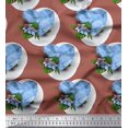 thumbnail image 1 of Soimoi Velvet Fabric Tropical Flower & Heart Printed Fabric 1 Yard 58 Inch Wide, 1 of 3