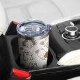 thumbnail image 5 of Hallween Ghost Cute Flower Spooky Tumbler with Straw, Ghost Cute Flower Spooky Stainless Steel Double Walled Vacuum Insulated Cup, Spooky Holiday Gifts for Women Men, 5 of 7