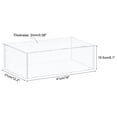 thumbnail image 2 of Acrylic Display Case Plastic Box Cube Storage Box Transparent Assemble Showcase 41x31x15.5cm for Collectibles, 2 of 6