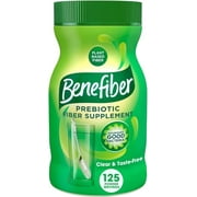 Benefiber Daily Prebiotic Fiber Supplement Powder for Digestive Health, Unflavored - 125 Servings (17.6 Ounces)
