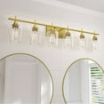 thumbnail image 3 of ACROMA Amboise 6- Light Modern Bathroom Vanity Light with Clear Glass Shade with UL Certified - 44.5 inches, 3 of 5