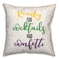 thumbnail image 2 of Creative Products Cocktails and Confetti 18x18 Spun Poly Pillow, 2 of 3