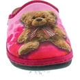 thumbnail image 4 of SC Home Collection Womens 18017 I Heart Teddy Cozy House Slippers Made in Europe, 4 of 4