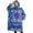 Purple Ethnic Mandala, variant on Oversized Wearable Blanket Hoodie,Purple Ethnic Mandala Pattern Sherpa Blanket Hoodie with Super Pockets,Super Warm Fuzzy Pullover for Women & Men
