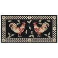 thumbnail image 2 of SAFAVIEH Vintage Poster Aubrey Animal Wool Area Rug, Black/Ivory, 1'8" x 2'6", 2 of 2