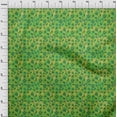 thumbnail image 3 of oneOone Cotton Flex Green Fabric Batik Fabric For Sewing Printed Craft Fabric By The Yard 40 Inch Wide - IA, 3 of 4