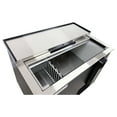 thumbnail image 4 of 36 in. Horizontal Bottle Cooler Deep Well, Commerical Beer Bottle Refrigerator Stainless Steel Top Lid, 4 of 11