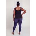 thumbnail image 4 of Women's Plus Size Compression Rib Seamless Notch Neck Tank Top, 4 of 4