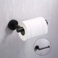 thumbnail image 4 of Soporte de papel higiénico de acero inoxidable, dispensador de portarrollos de papel higiénico, soporte de pared redondo medio abierto para baño y cocina, 4 of 8