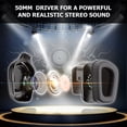 thumbnail image 4 of Gaming Headset for PS4 Xbox One, ONIKUMA Over Ear Gaming Headphones with Mic Stereo Surround Noise Reduction LED Lights Volume Control for Laptop, PC, Tablet, Smartphones, 4 of 7