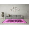 thumbnail image 3 of Ahgly Company Indoor Square Oriental Pink Traditional Area Rugs, 5' Square, 3 of 4
