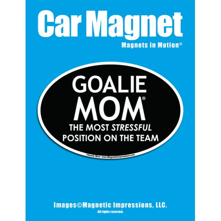 Goalie Mom Car Magnet - Sports Mom Gift - Lacrosse Hockey (Best Lacrosse Goalie Drills)
