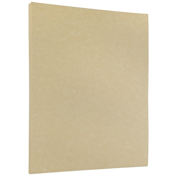 JAM Paper Parchment 24lb Paper, 8.5 x 11, Natural Recycled, 50 per Pack