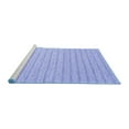 thumbnail image 2 of Ahgly Company Machine Washable Indoor Round Abstract Blue Contemporary Area Rugs, 4' Round, 2 of 4