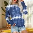 thumbnail image 6 of cocolona Womens Crewneck Sweatshirt Fall Long Sleeve Shirts Fashion Casual Loose Print Tops with Pockets, 6 of 6