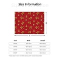 thumbnail image 5 of Rateoe Gingerbread Man Pattern Flannel Throw Blanket, Ultra-soft Blanket for Bed, Couch, Car, Hypoallergenic Anti-pilling blanket-40"x30"(Horizontal), 5 of 6