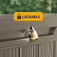 thumbnail image 6 of Decksplore 120 Gallon Outdoor Storage Box Waterproof Lockable Resin Deck Box, for Pool Accessories, Garden Tools Storage, UV-Resistant, Brown, 6 of 7