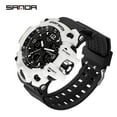 thumbnail image 4 of Sanda Men's Watches Sports Outdoor Waterproof Military Wrist Watch Date Multi Function Tactics LED Alarm Stopwatch, 4 of 5