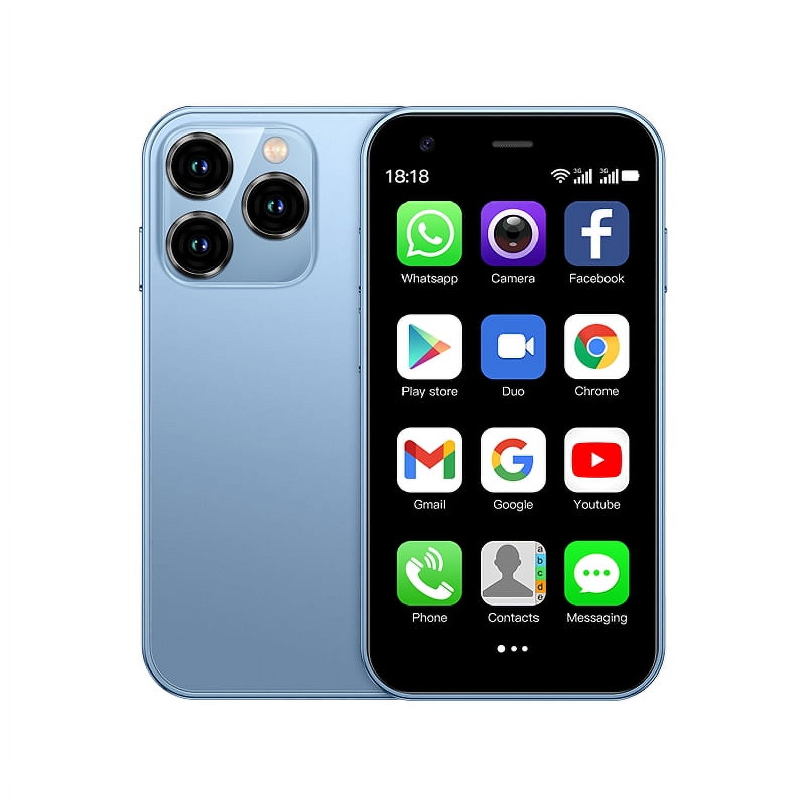 SOYES XS15 Android 8.1 2GB RAM 16GB ROM Ultra-thin 3 Inch Dual SIM Smart Phone, Blue