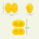 thumbnail image 5 of ZHAOCHENG Estuche portátil reutilizable para transportar huevos, 2 piezas, color amarillo, 5 of 5