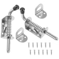 thumbnail image 3 of FELTECHELECTR 2Sets Silver Barrel Bolt Latch Reinforced Durable Portable Design for Doors Windows, 3 of 8