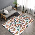 thumbnail image 2 of colorful butterfly A Shaggy Area Rug, Rugs for Living Room Bedroom Non Slip Door Mat Indoor Carpet Machine Washable Nursery Home Decor Floor Mats for Entryway 60x39in-#, 2 of 5